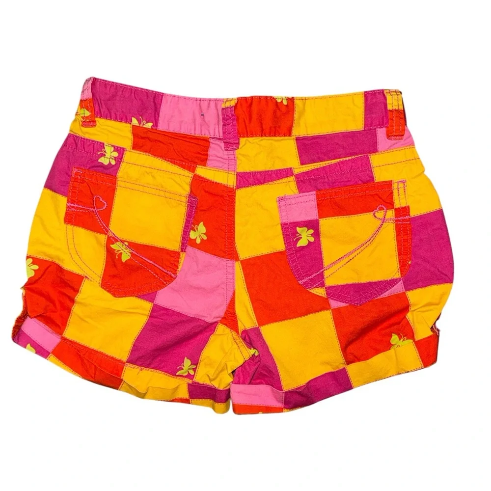 The Children's Place girls' vibrant patchwork shorts. Size 14